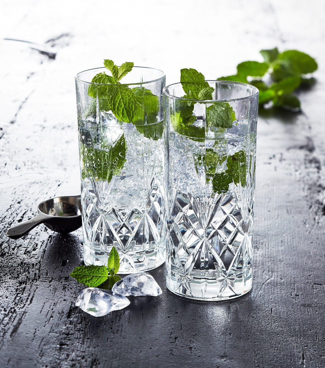 Lyngby Glas Kandesæt krystal melodia - 7 dele - Bahne